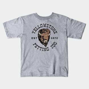 Yellowstone Angry Bison Petting Zoo Kids T-Shirt